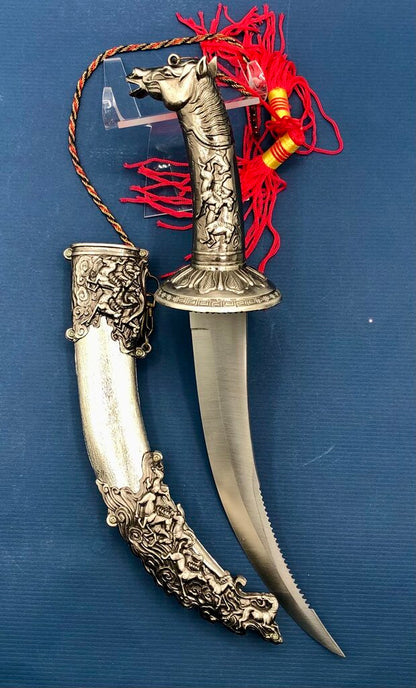 Decorative Ceremonial Mongolian/ Turkish Style Dagger /b