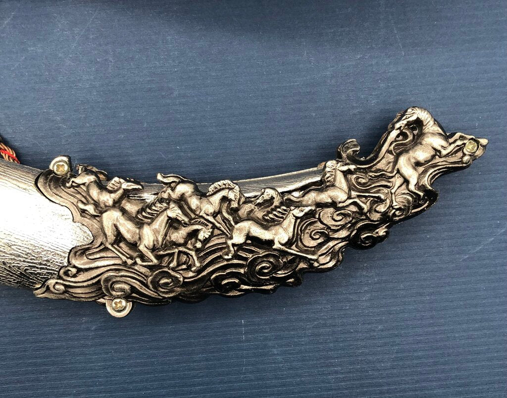 Decorative Ceremonial Mongolian/ Turkish Style Dagger /b