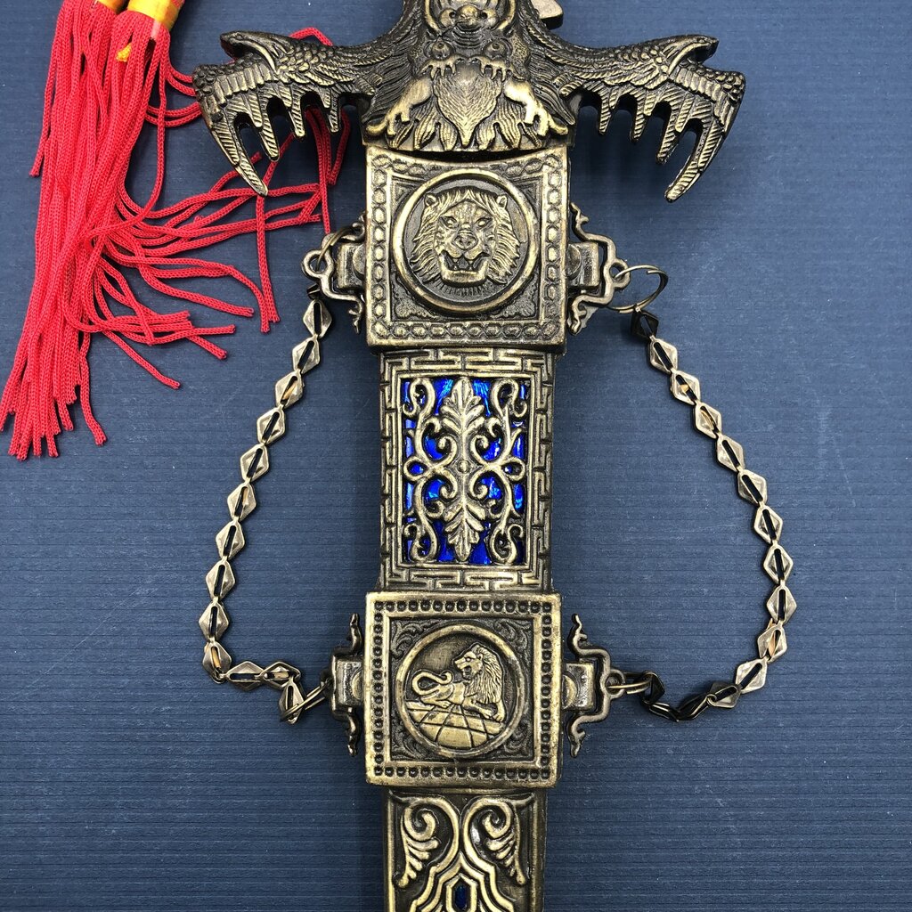 Lion Pride Blue Dragon Dagger w/ Sheath /b