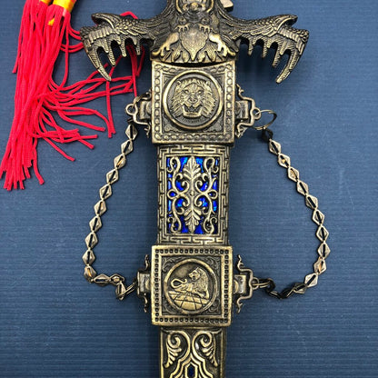 Lion Pride Blue Dragon Dagger w/ Sheath /b