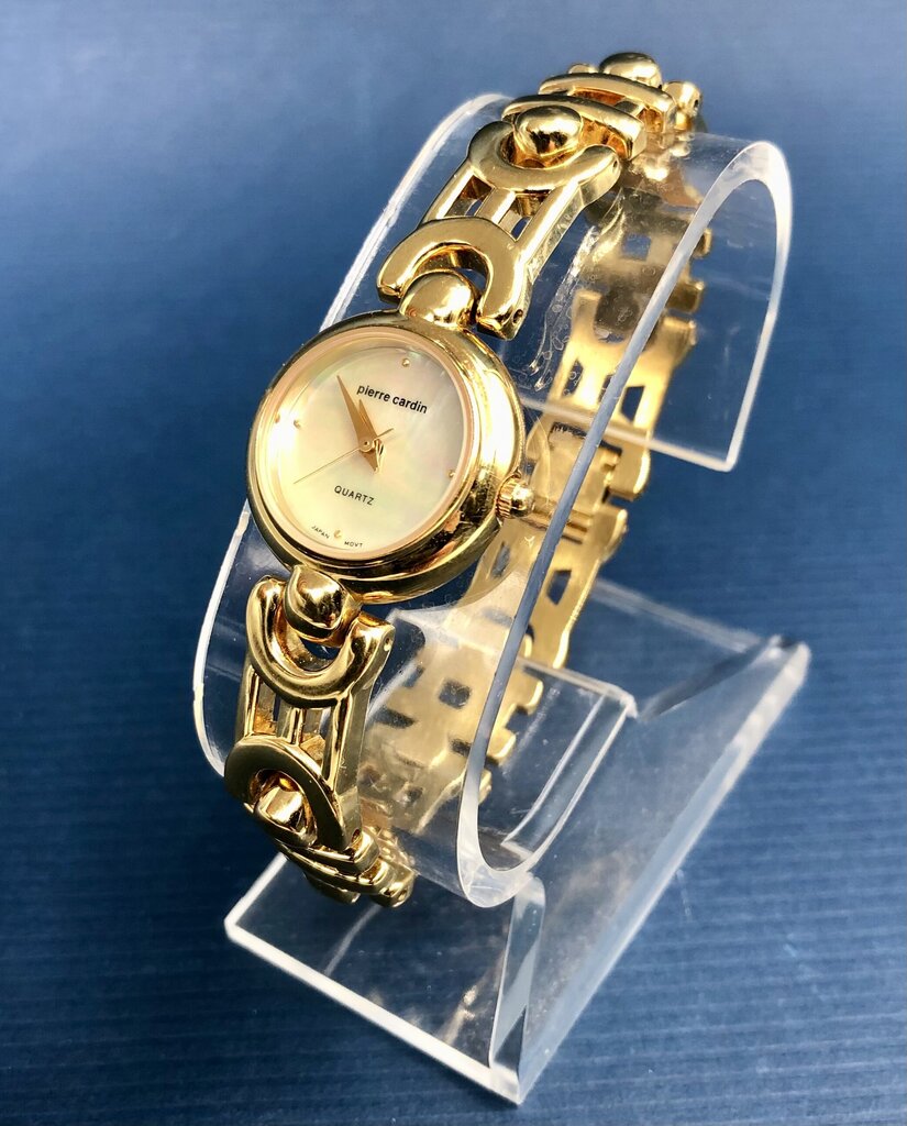 Pierre Cardin Pearlized Gold Tone Women’s Quartz Watch /b