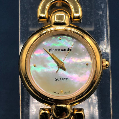 Pierre Cardin Pearlized Gold Tone Women’s Quartz Watch /b