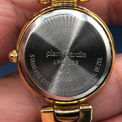 Pierre Cardin Pearlized Gold Tone Women’s Quartz Watch /b
