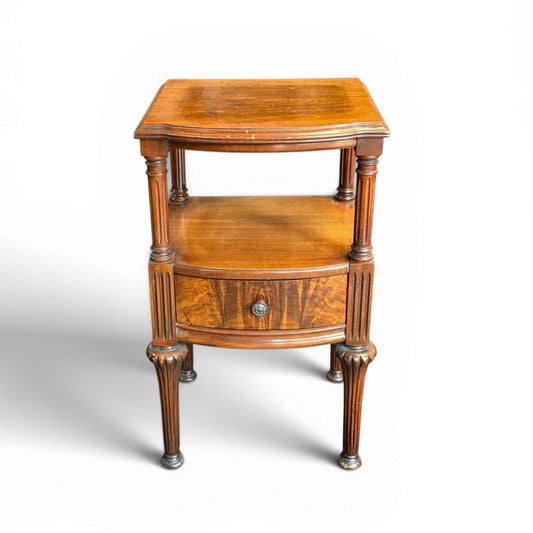 Antique Carved Hardwood Side Table