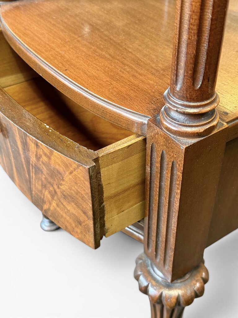 Antique Carved Hardwood Side Table