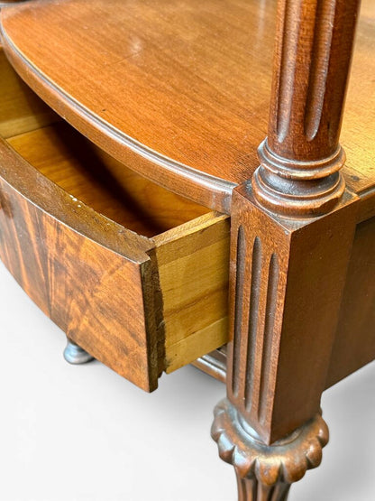 Antique Carved Hardwood Side Table