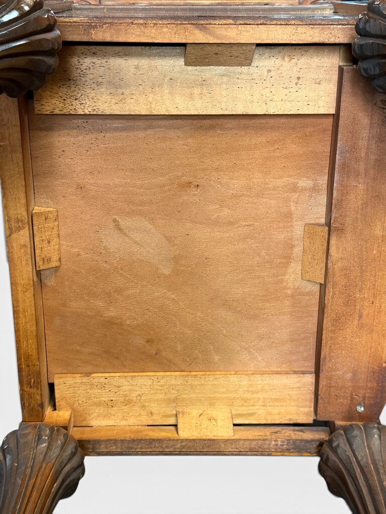 Antique Carved Hardwood Side Table