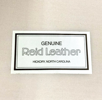 Genuine Reid Leather Cream Chair