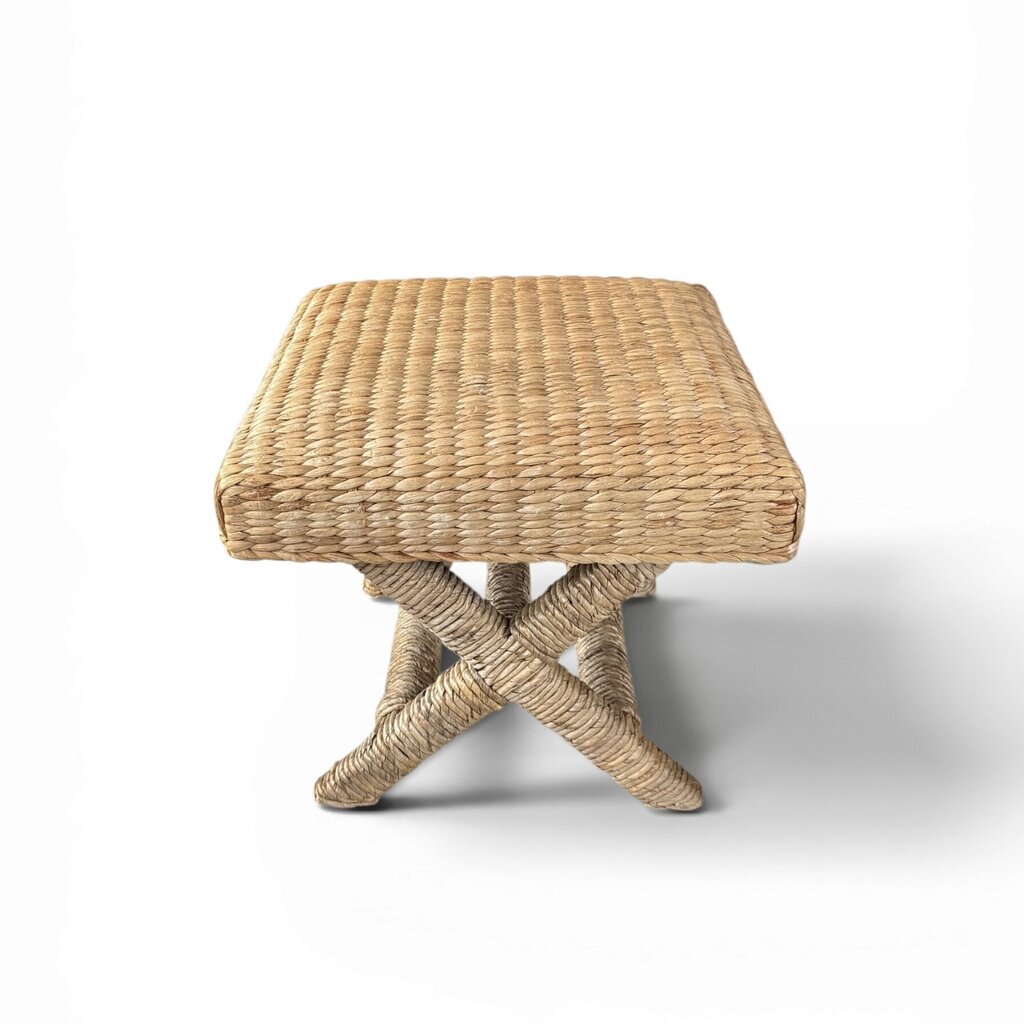 Square Rattan Stool