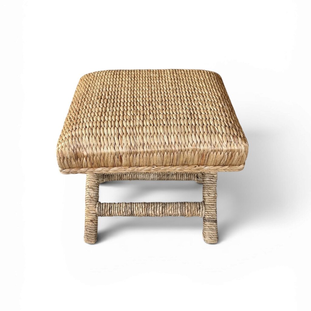 Square Rattan Stool