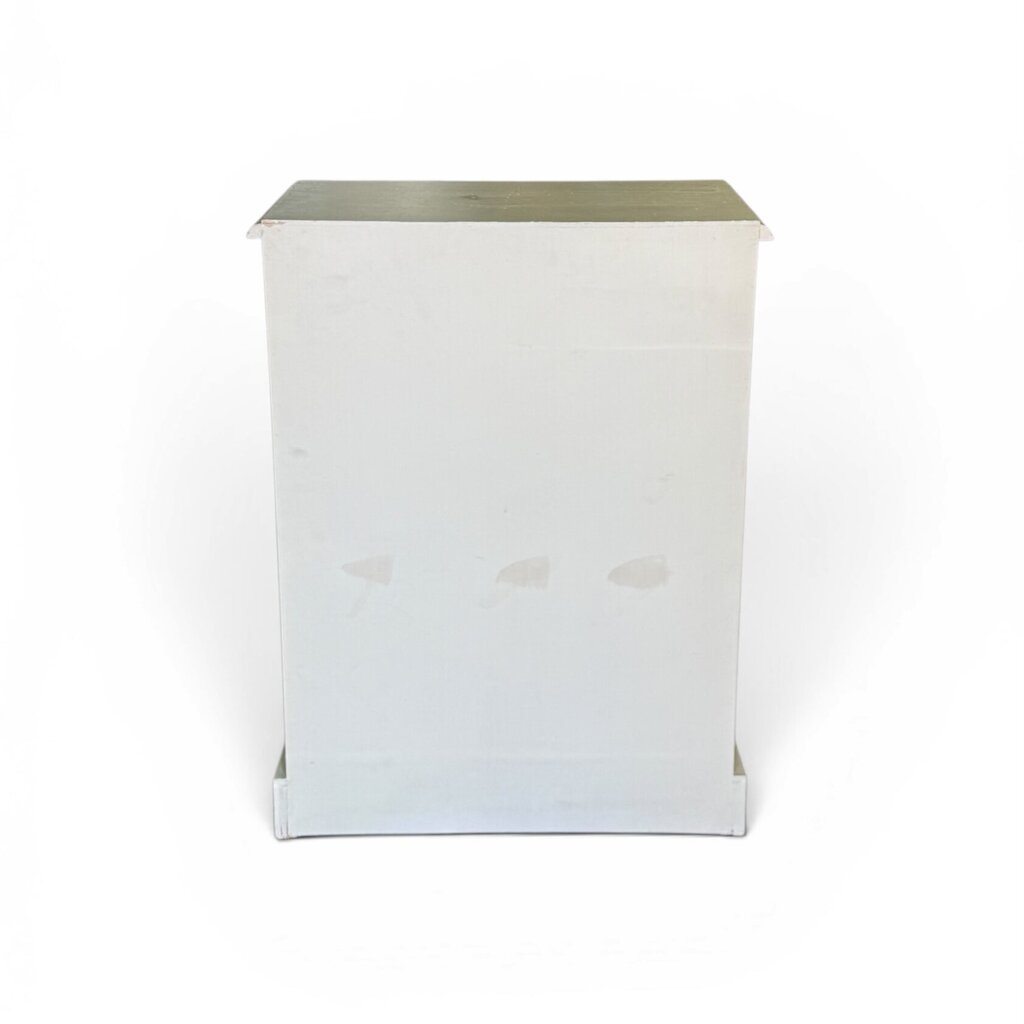 Hand Painted Small Cabinet & Matching Mirror Set