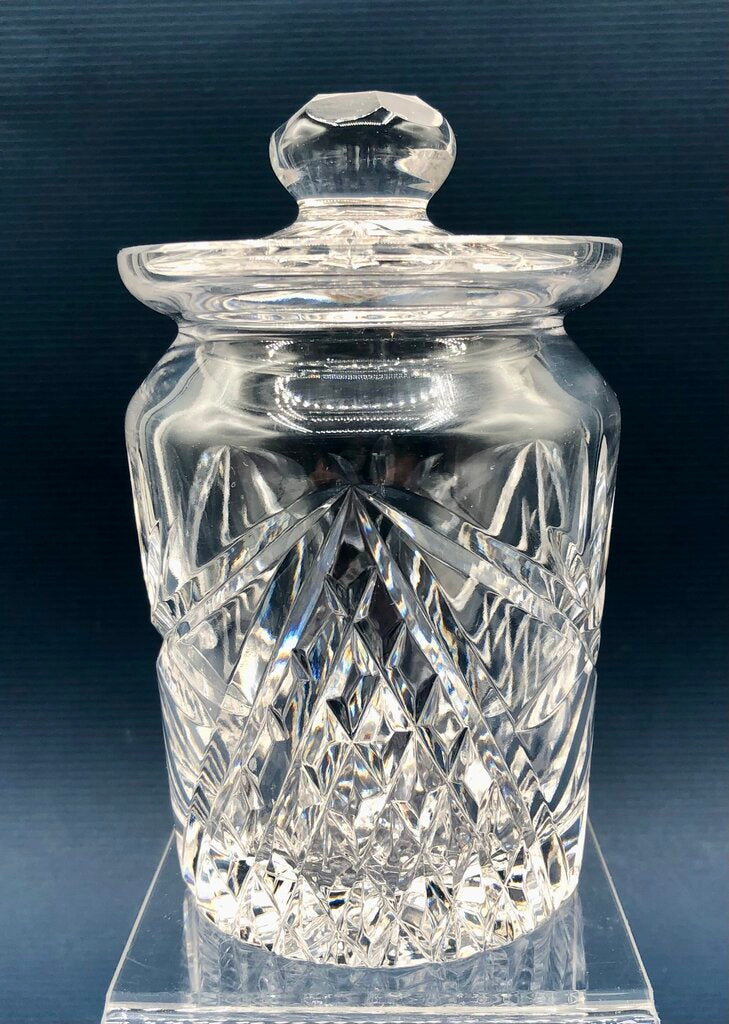 Tyrone Crystal Ireland Jam/ Condiment Jar /b