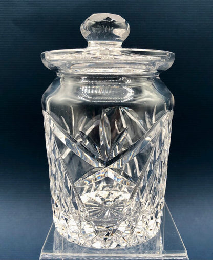 Tyrone Crystal Ireland Jam/ Condiment Jar /b