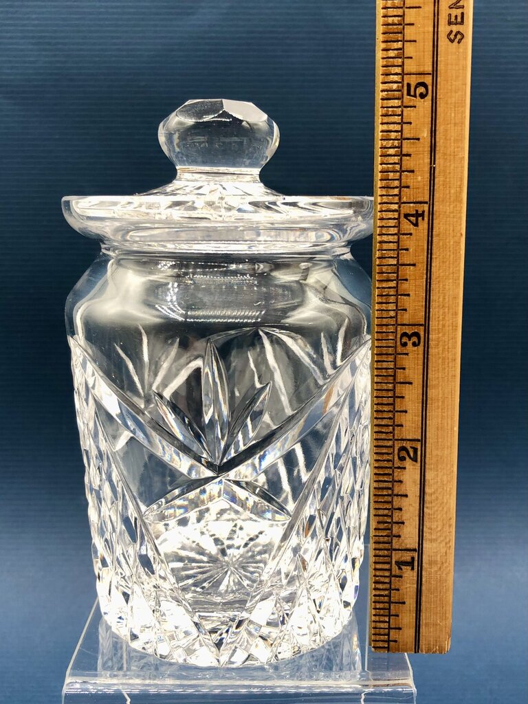 Tyrone Crystal Ireland Jam/ Condiment Jar /b