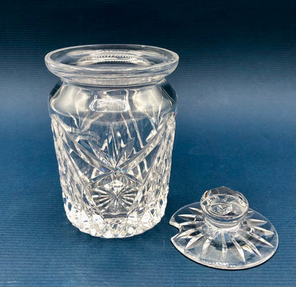 Tyrone Crystal Ireland Jam/ Condiment Jar /b