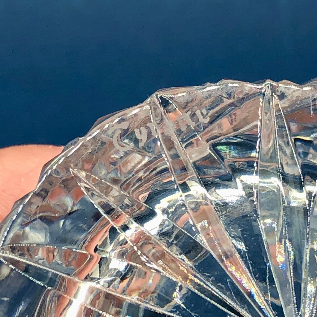 Tyrone Crystal Ireland Jam/ Condiment Jar /b