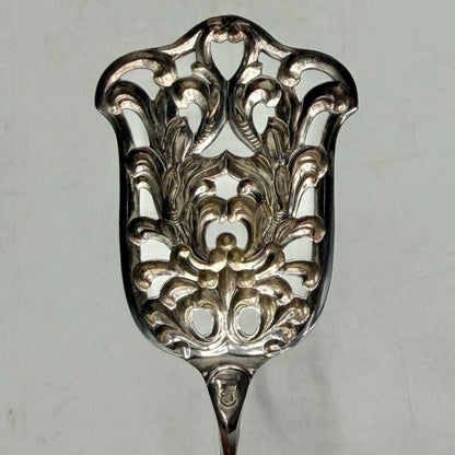 Vintage Eisenberg-Lozano Solingen Germany Ornate Silverplate Pie/Pastry Tongs /cb