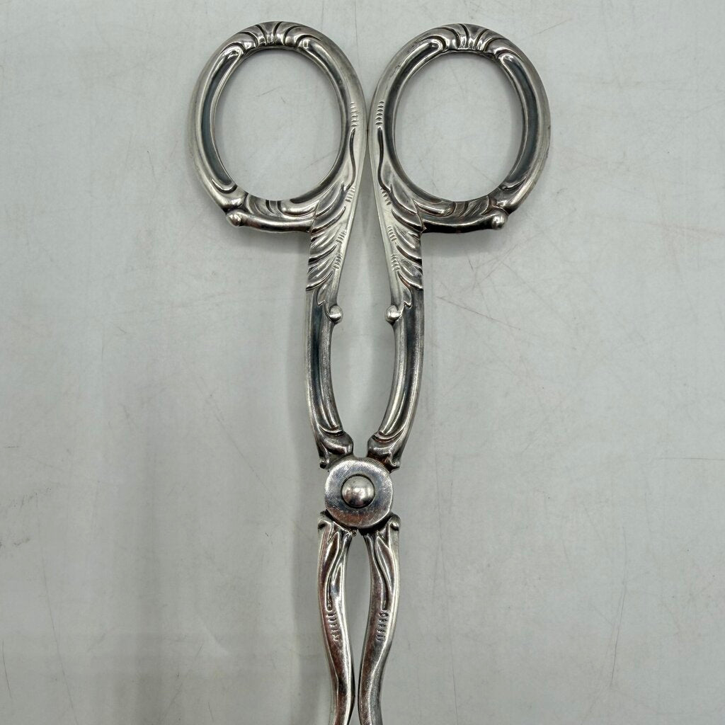 Vintage Eisenberg-Lozano Solingen Germany Ornate Silverplate Pie/Pastry Tongs /cb