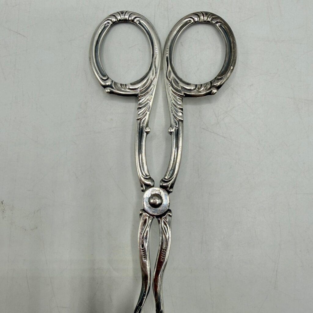 Vintage Eisenberg-Lozano Solingen Germany Ornate Silverplate Pie/Pastry Tongs /cb