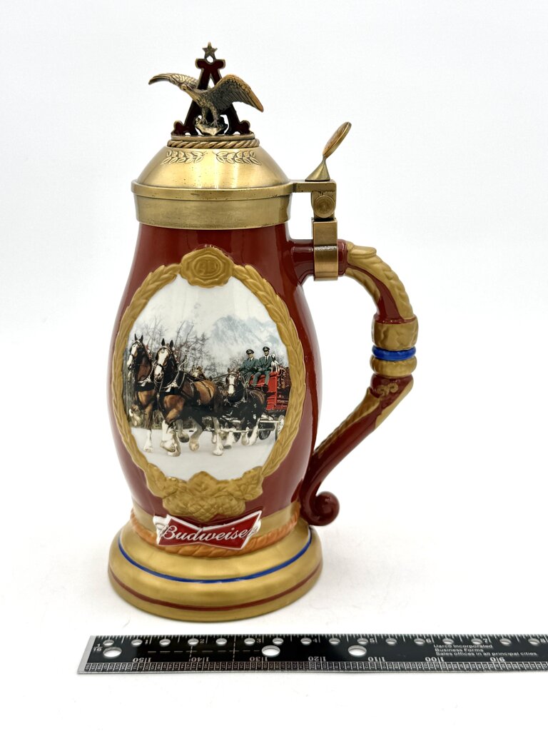Budweiser Bradford Exchange Timeless Traditions Heirloom Collectable Stein