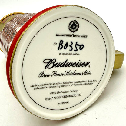 Budweiser Bradford Exchange Brew House Collectable Stein