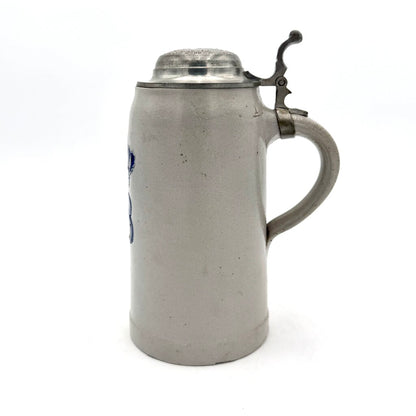 VTG Hofbrauhaus Munchen Salt Glaze Beer Stein With Pewter Lid
