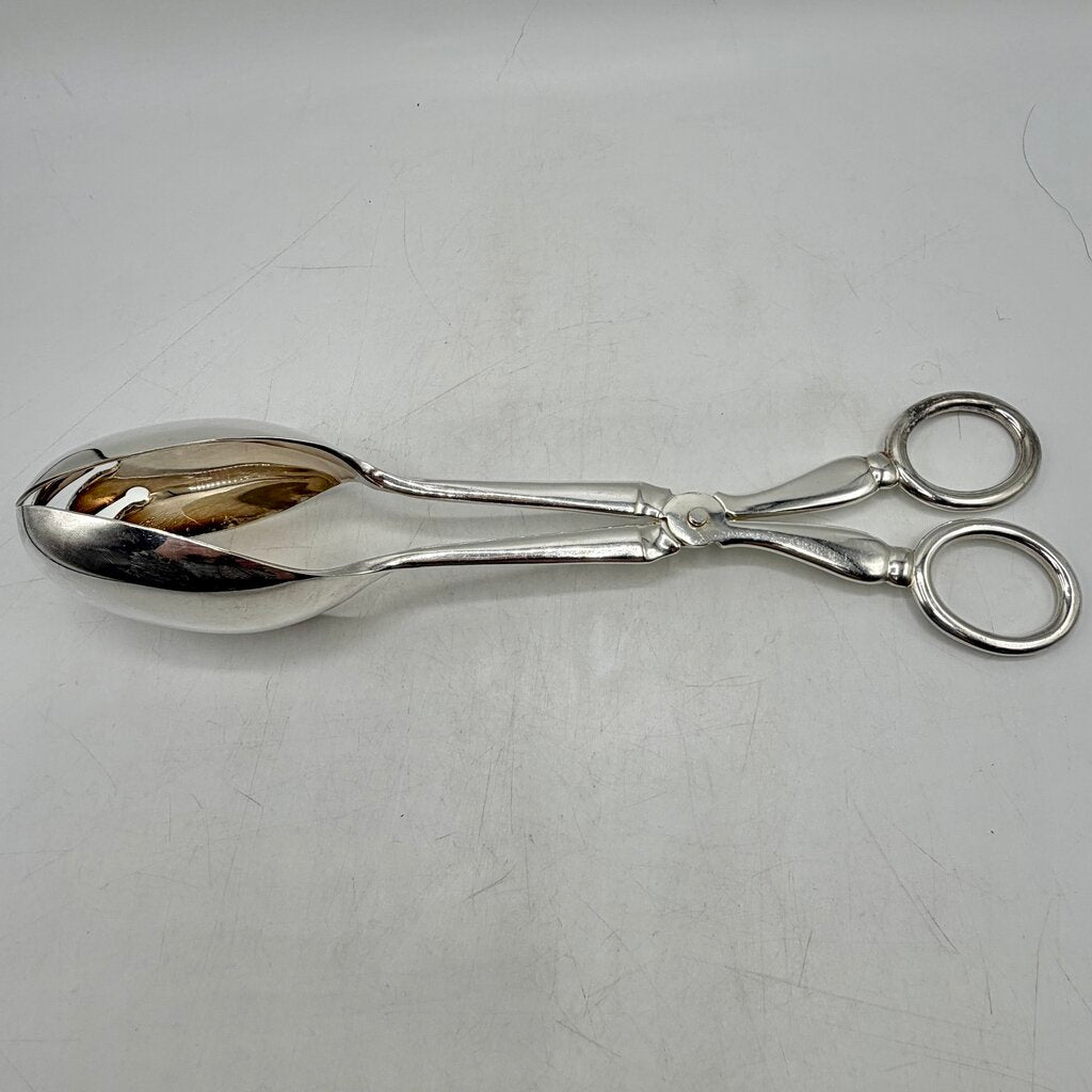 Vintage Eisenberg-Lozano Sheffield England Silverplate Salad Tongs /cb