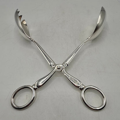 Vintage Eisenberg-Lozano Sheffield England Silverplate Salad Tongs /cb