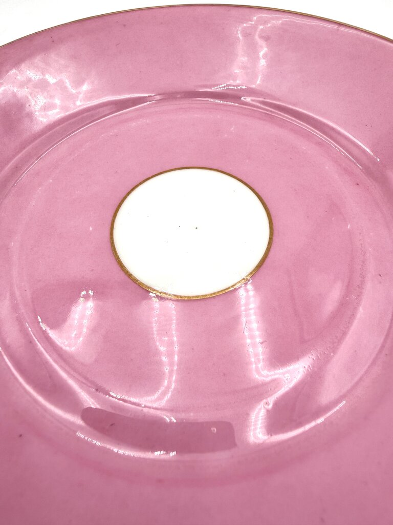 VTG Pink And Gold Set of 16 CMP England Porcelain Tea Set