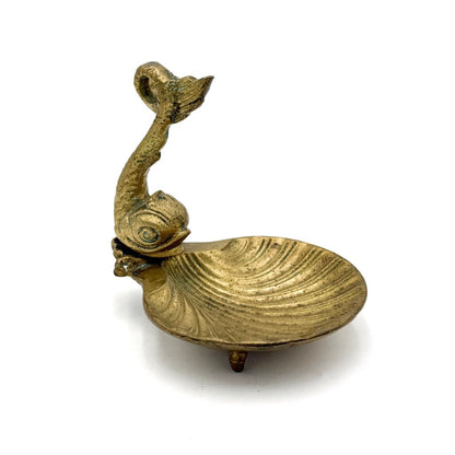 VTG Solid Brass Fish Clam Shell Soap Dish