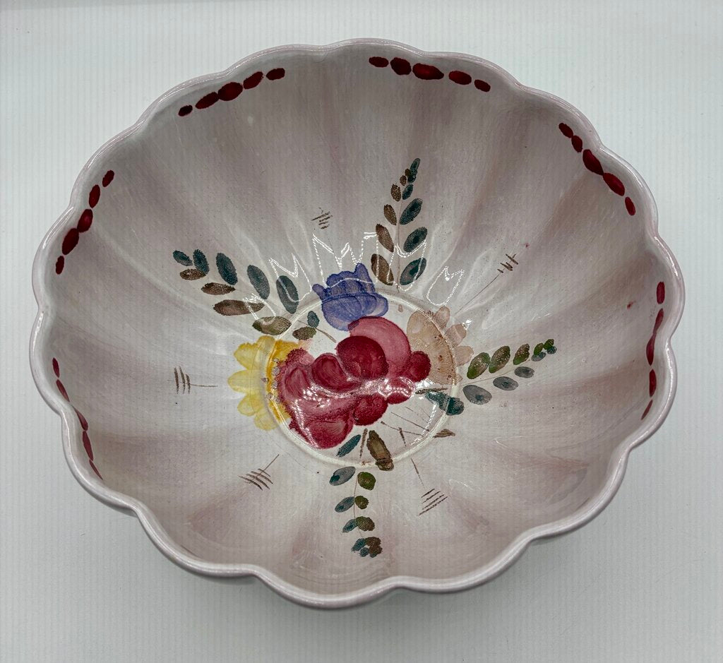 Vtg. Arabia Finland ARA Hand-painted Salad Bowl /j