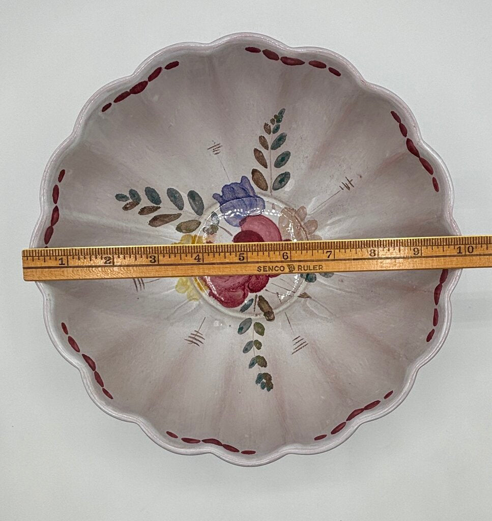 Vtg. Arabia Finland ARA Hand-painted Salad Bowl /j