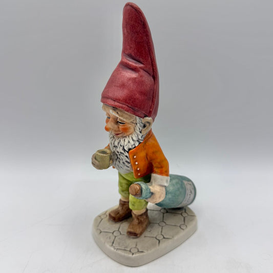 Vintage 1970 Goebel Fritz The Happy Boozer Brandy Drinking Boy Gnome Figurine /cb