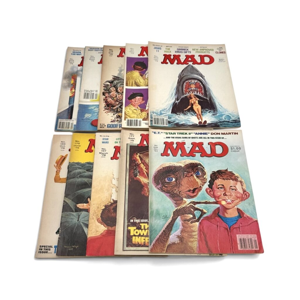 VTG Lot of 10 MAD Magazine Collection