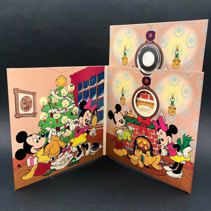 Rarities Mint Disney .999 Solid Silver Coin Mickey’s Holiday Treasures 4th Edition /b