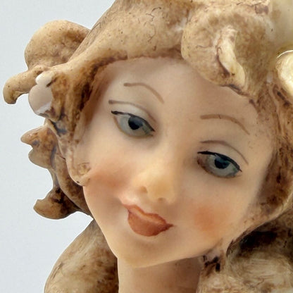 Vintage 1986 Guiseppe Armani Magic Memories 9” Girl Playing With Hoop Figurine Made In Italy /cb