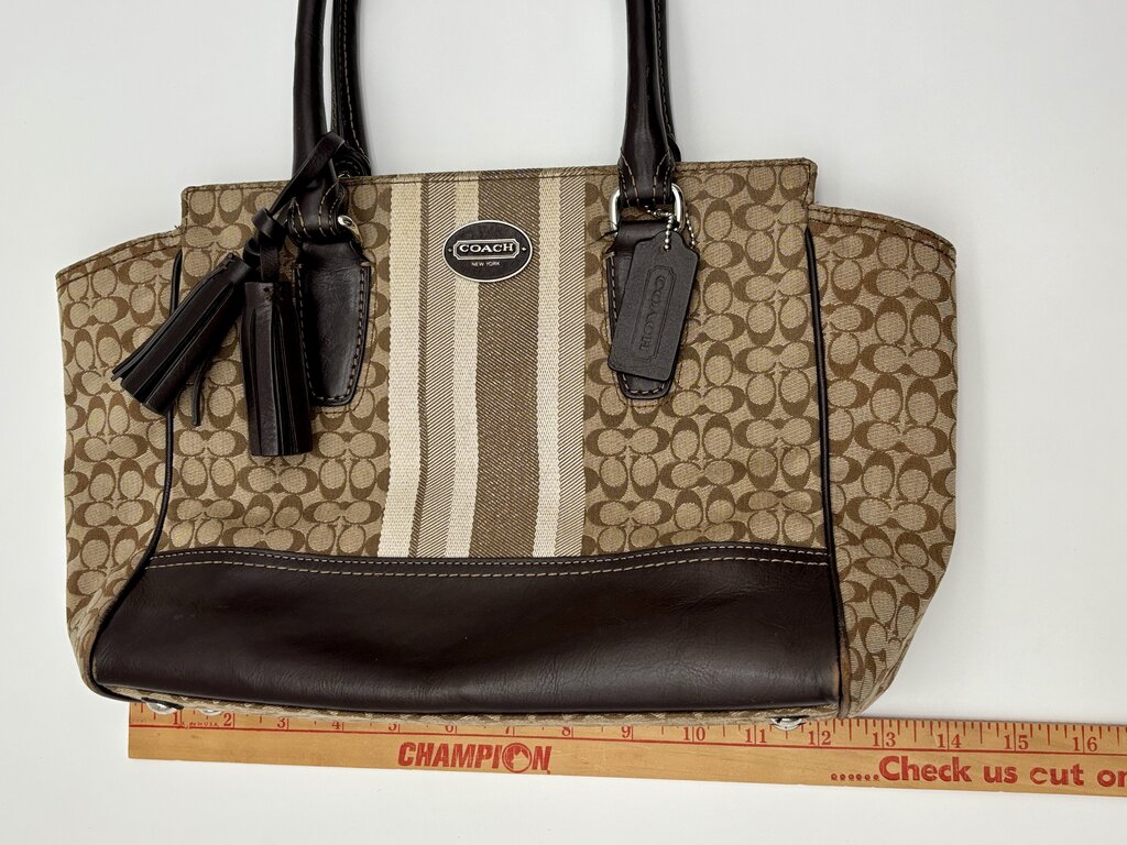 Coach Legacy Carryall Bag Heritage Stripe /j