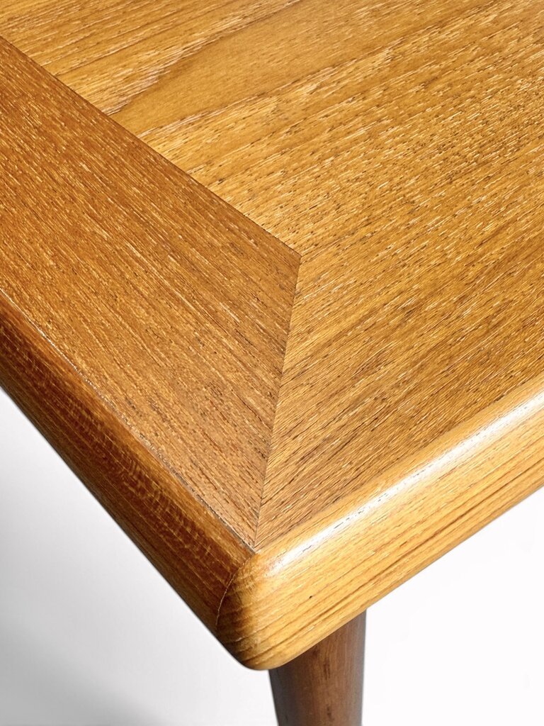 Teak Square Coffee Table With Push Drawers