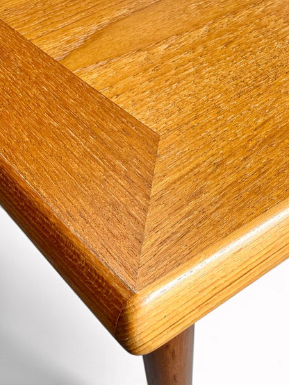 Teak Square Coffee Table With Push Drawers