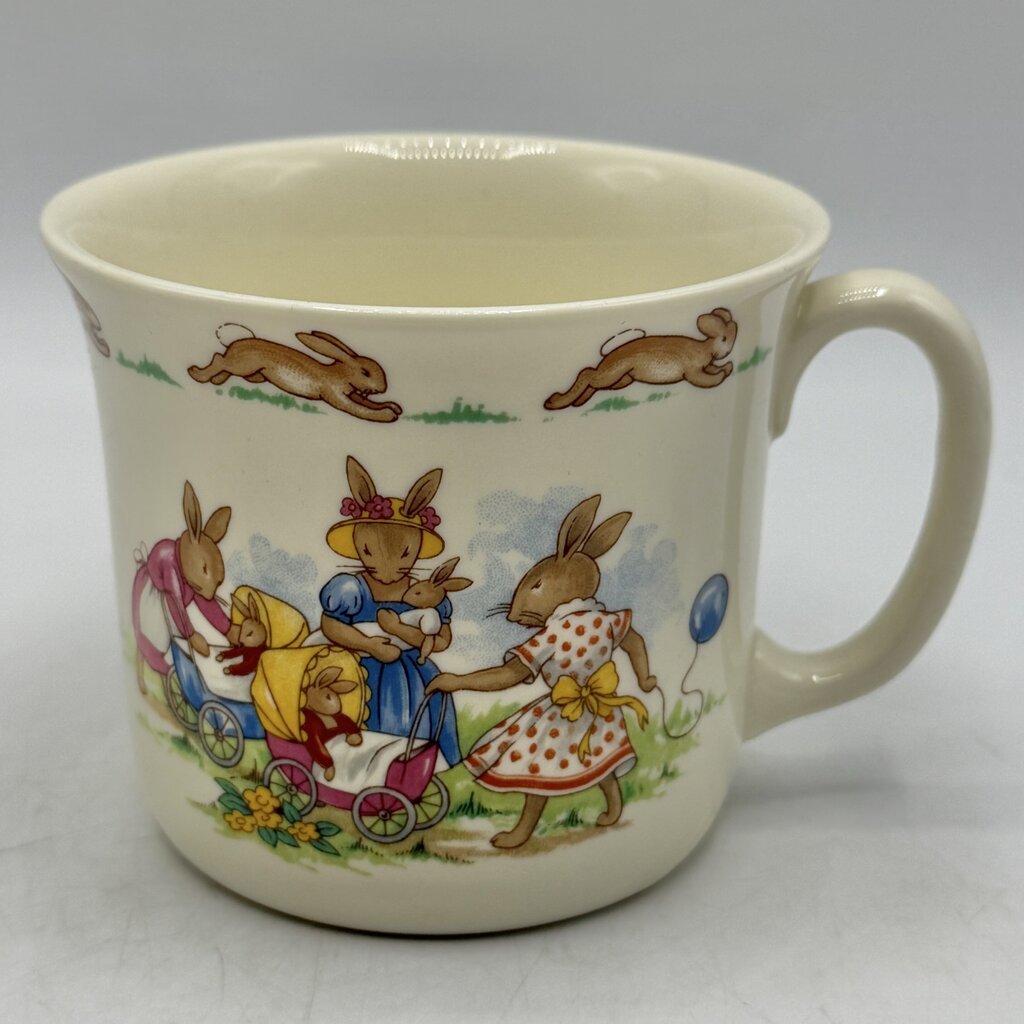 Set of 2 Vintage Royal Doulton Fine Bone China Bunnykins Children’s Mugs Made in England /cb
