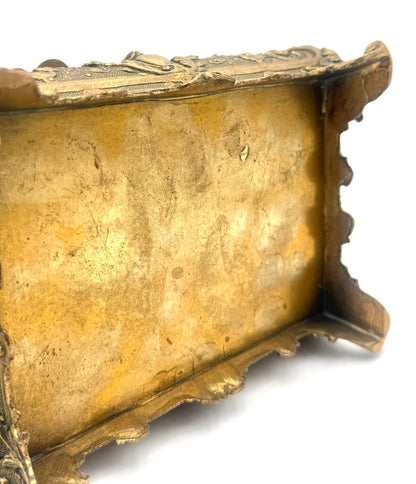 Antique 19th Century Bombe Louis XV Style Gilded Bronze Jewelry Box