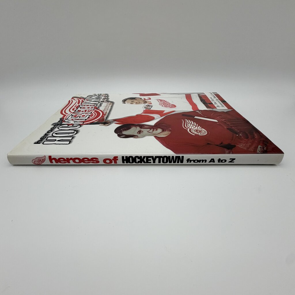 Detroit Red Wings Heroes of Hockeytown From A to Z by Paul Harris Signed by Mickey Redmond 1999 Hardcover Book /cb
