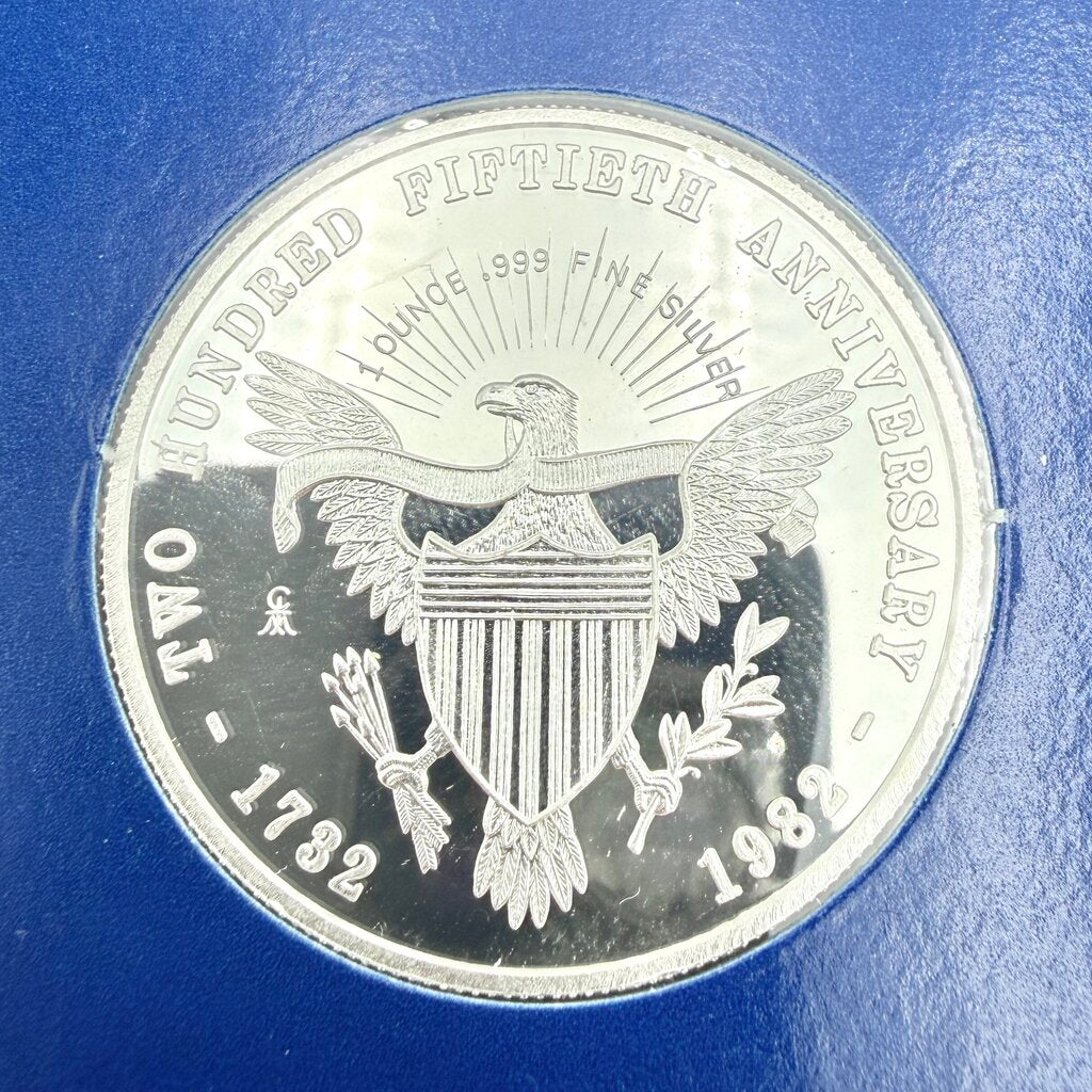 George Washington 250th Anniversary One Troy Ounce .999 Silver Proof
