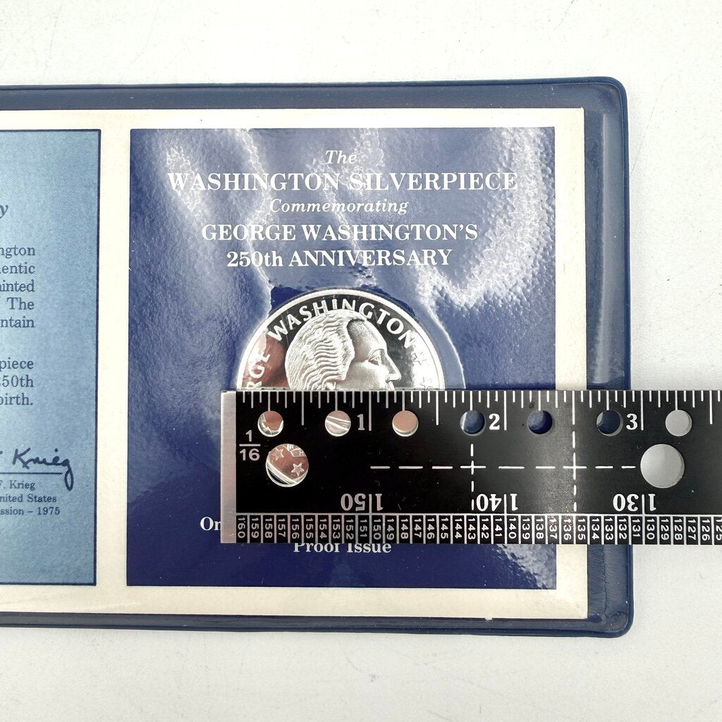George Washington 250th Anniversary One Troy Ounce .999 Silver Proof