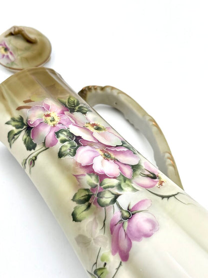 VTG Nippon Pink Dogwood 5 Pc Chocolate Pot Tea Set