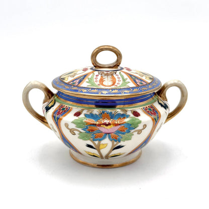 Antique Nippon Morimura Creamer and Sugar Urn