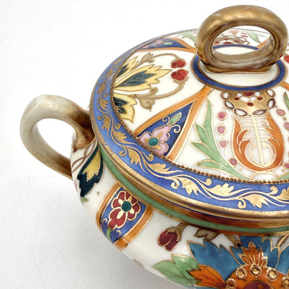 Antique Nippon Morimura Creamer and Sugar Urn