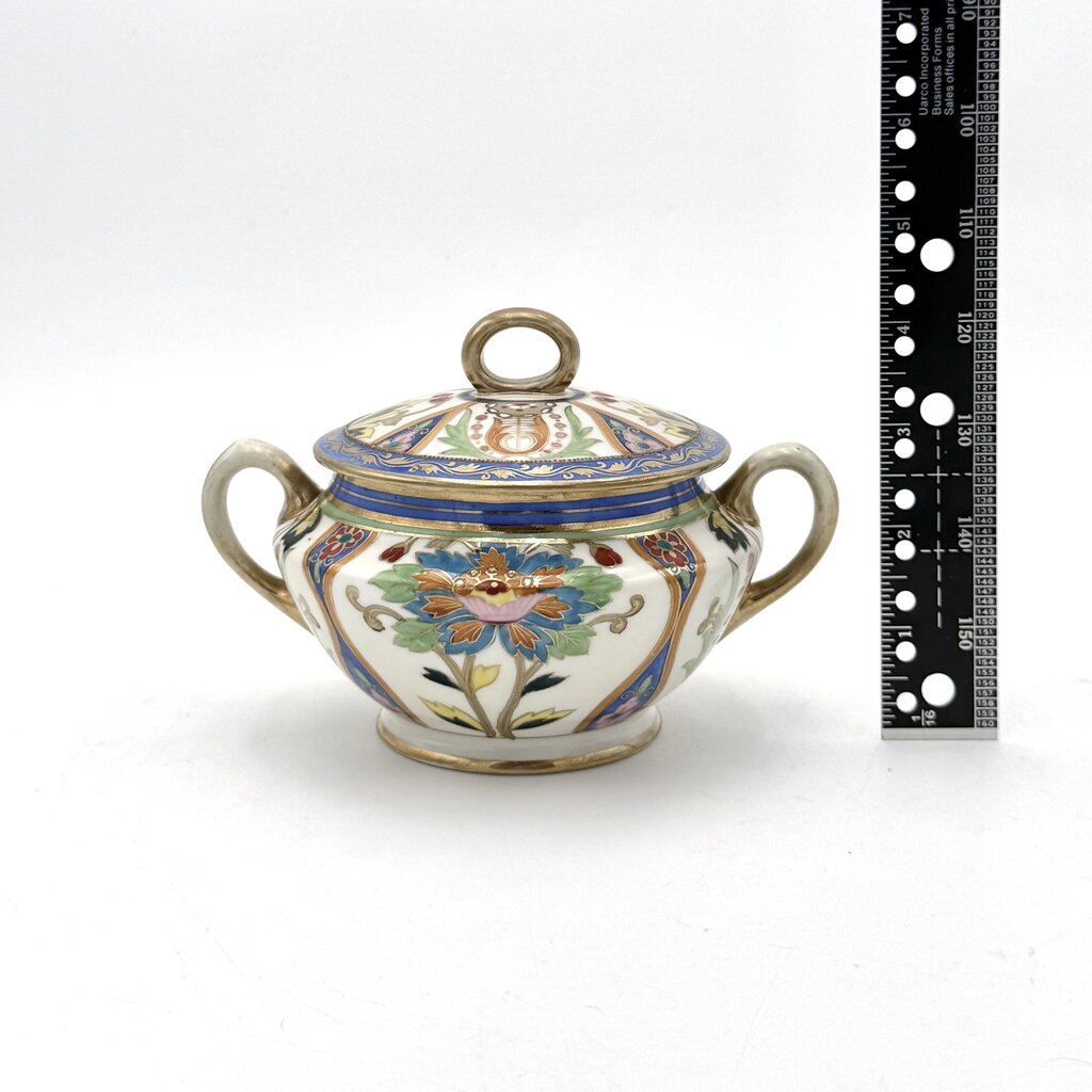 Antique Nippon Morimura Creamer and Sugar Urn