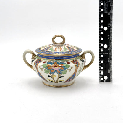 Antique Nippon Morimura Creamer and Sugar Urn