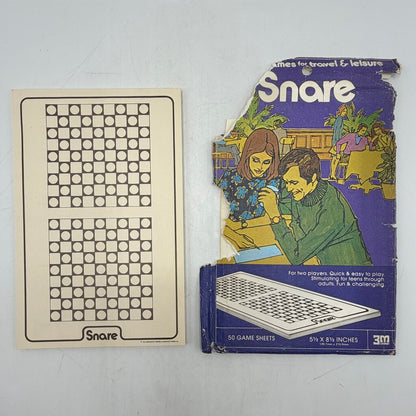 Vintage 1974 3M Paper Games For Travel & Leisure Lot of 4 Hex Hedron Snare Nab /cb